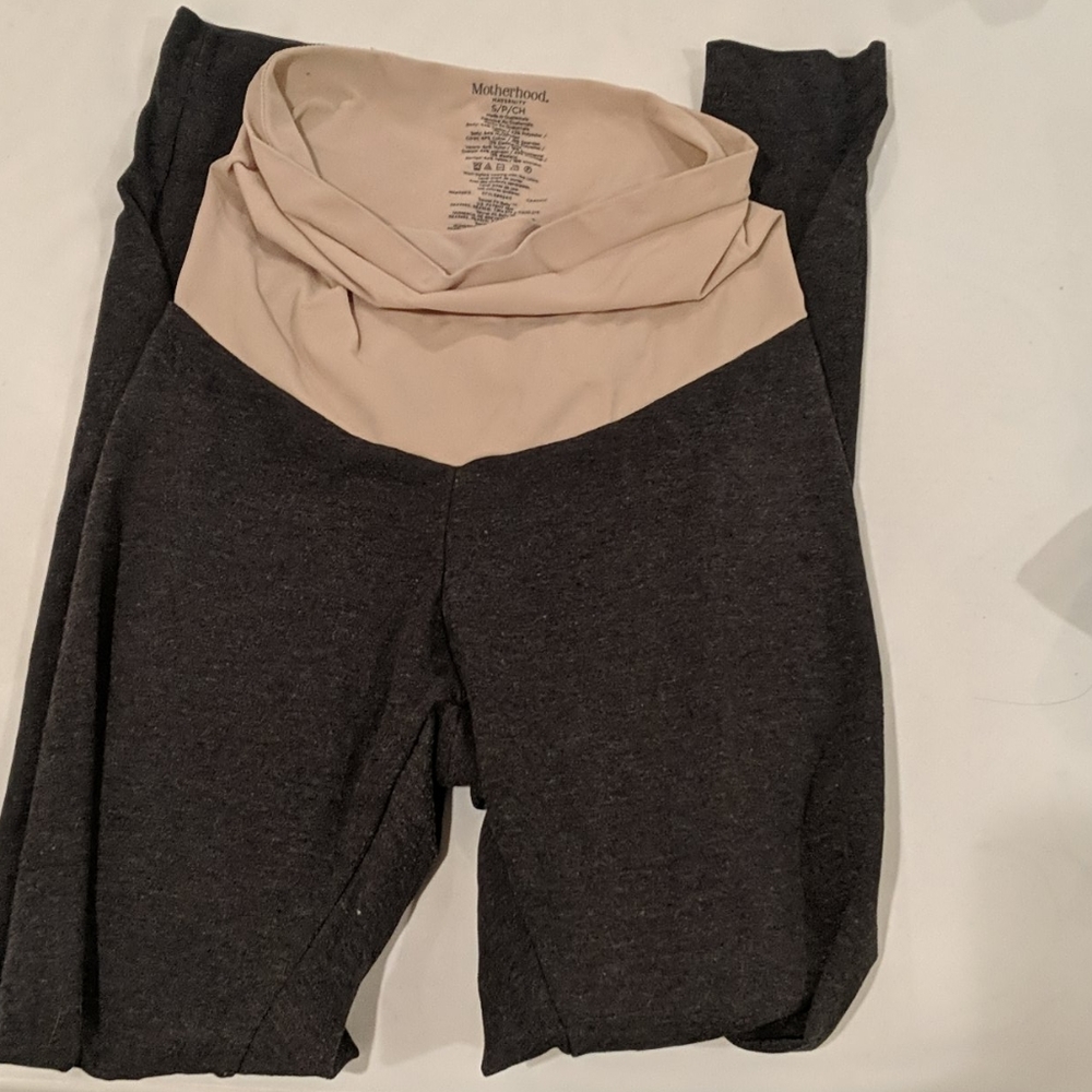 Motherhood Gray Leggings Small, Maternity